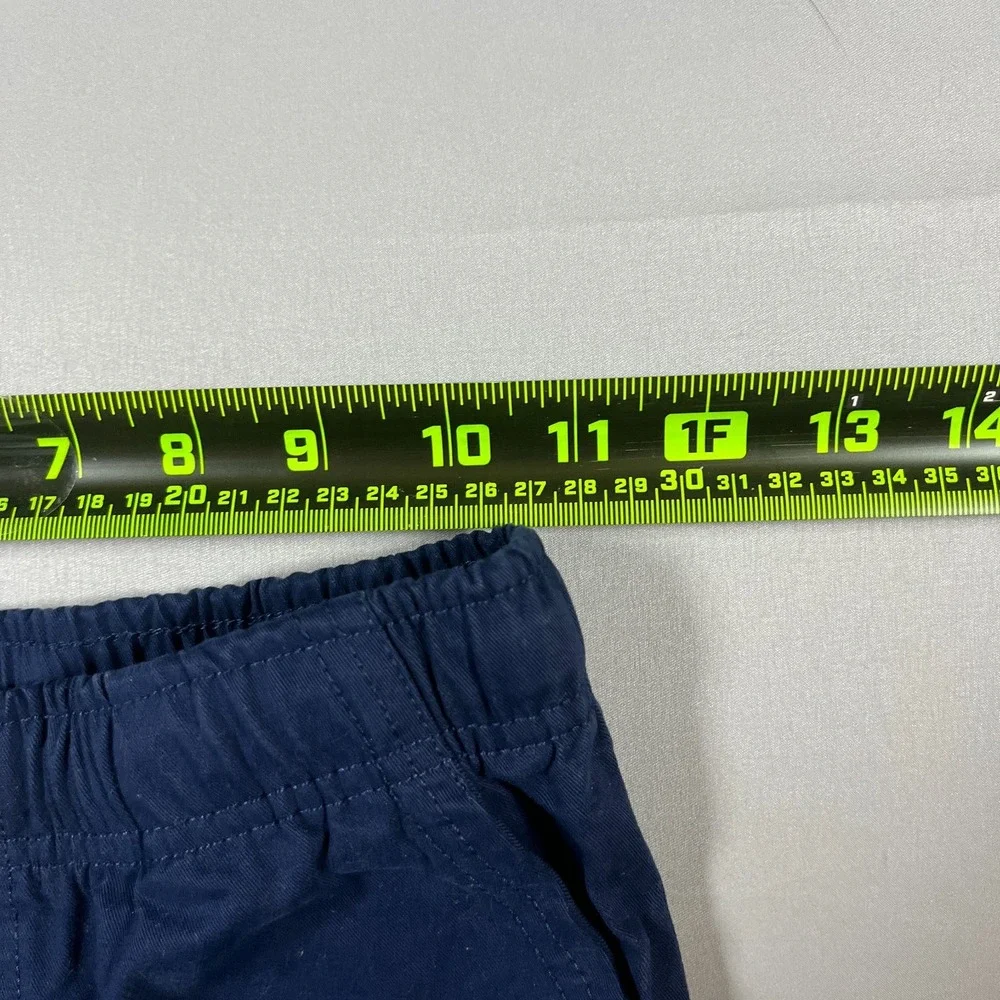 Tommy Bahama Jogger Pants Kids M 7-8 Navy Cotton Stretch Elastic Waistband Taper